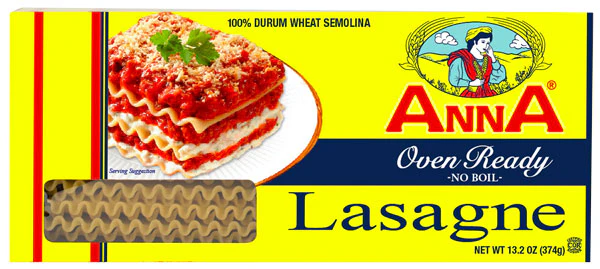 Anna No Boil Lasagne 13.2 OZ