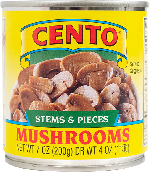 Cento Mushroom Stems & Pieces 4 OZ