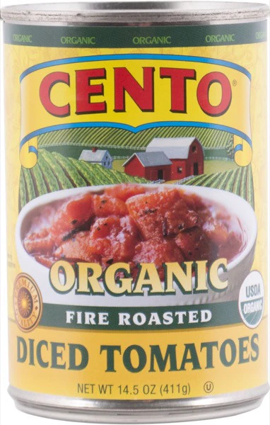Cento Organic Fire Roasted Diced Tomatoes 14.5 OZ
