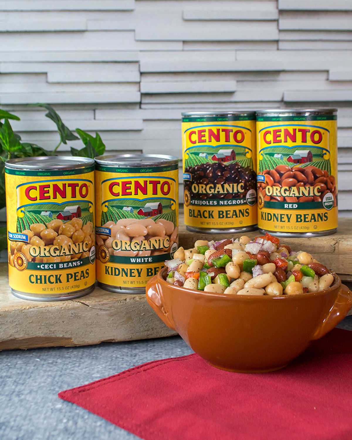 Cento Organic Red Kidney Beans 15.5 OZ - Image 2