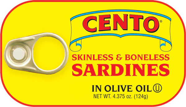 Cento Skinless & Boneless Sardines in Olive Oil 4.375 OZ