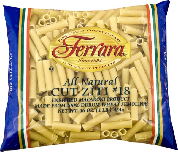 Ferrara Cut Ziti 1 LB
